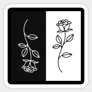 Inverted Roses Sticker